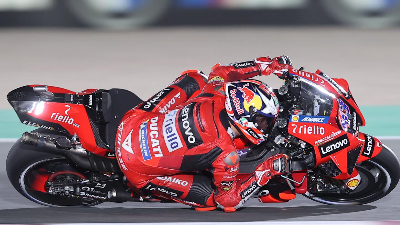 Ducati Lenovo Team's Australian rider Jack Miller had a scary moment. (Photo by KARIM JAAFAR / AFP)