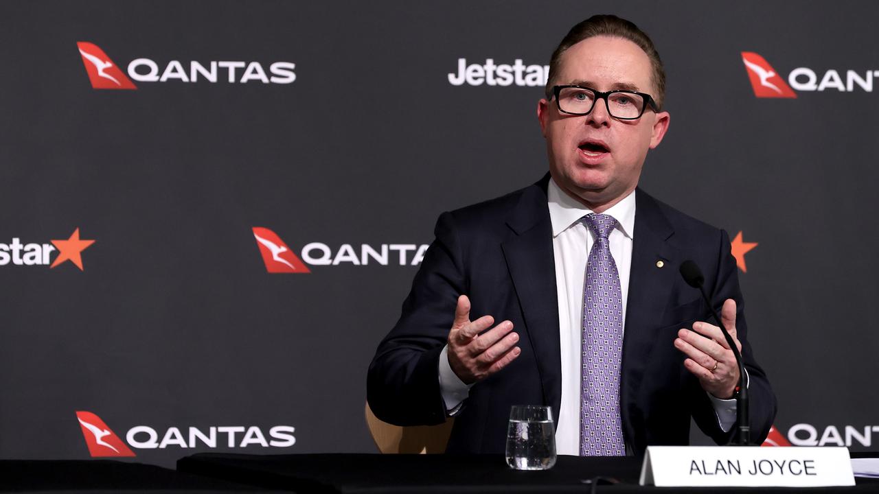 Qantas chief executive officer Alan Joyce. Picture: NCA NewsWire / Dylan Coker