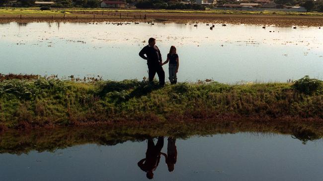 Locals at the Aldinga Washpool Lagoon.