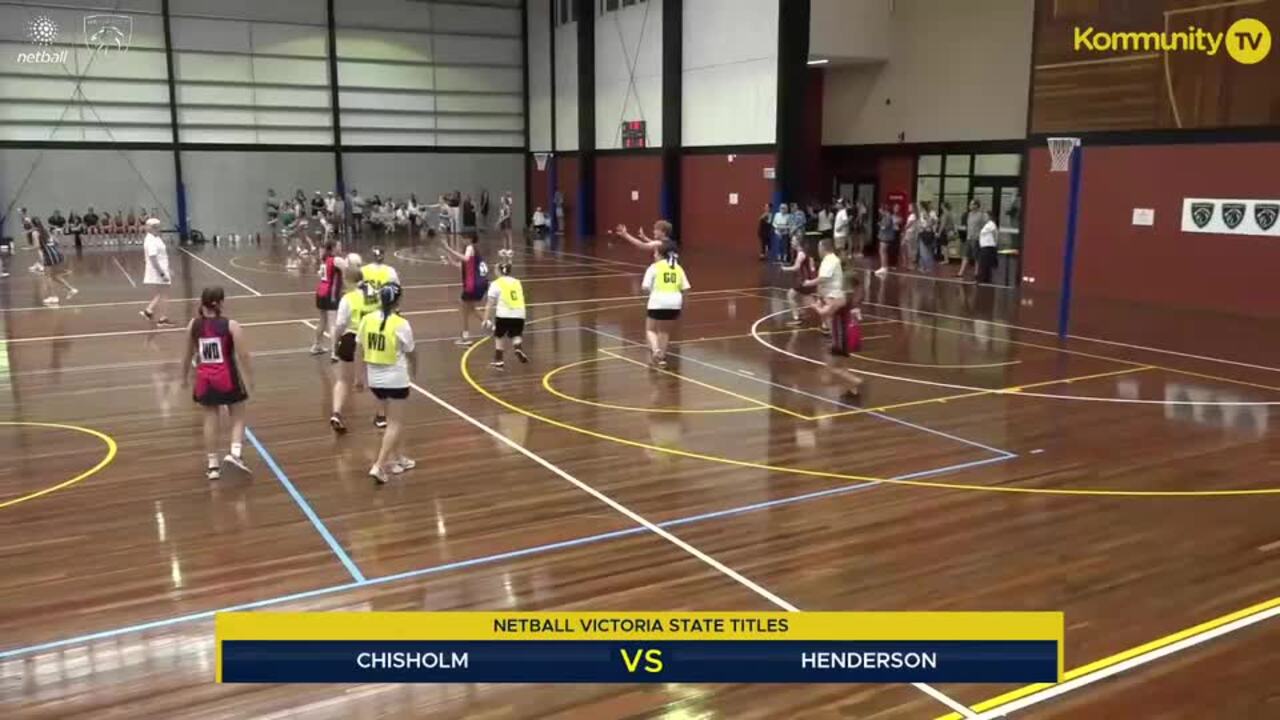 Replay: Chisholm v Henderson (AA) - 2025 Netball Victoria State Titles Day 1