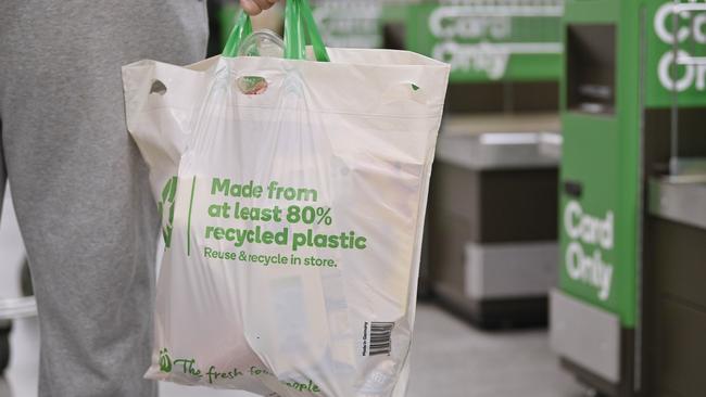 Woolworths’ 15c reusable bags will be phased out across the country. Picture: Woolworths