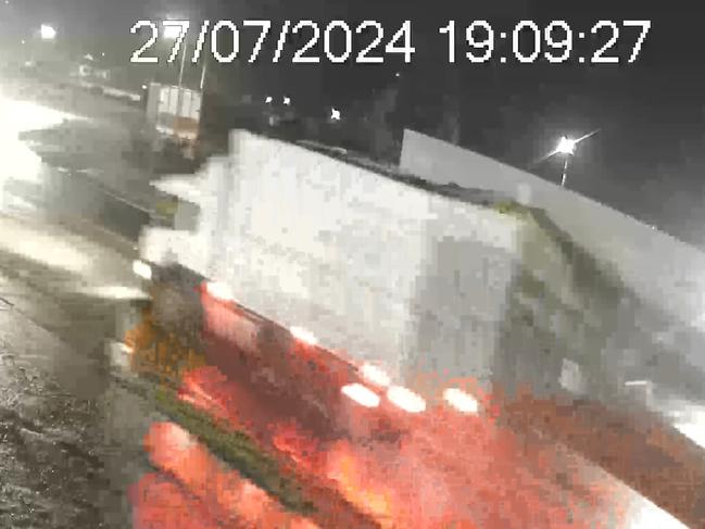 30/07/2024 CCTV released in relation to the investigation into the death of a man in Trafalgar: Vision of a white truck, the driver of which, may be able to assist with inquiries: Picture: Victoria Police