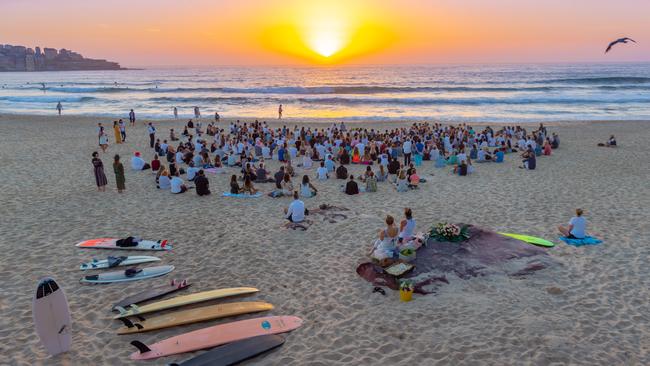 Annalise Braakensiek Memorial held at Bondi Beach around 6amWednesday January 16 Image / Monique Harmer