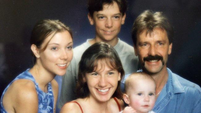 Jonty, brother Jason, sister Jacinta and niece Lydia and her father Robert.