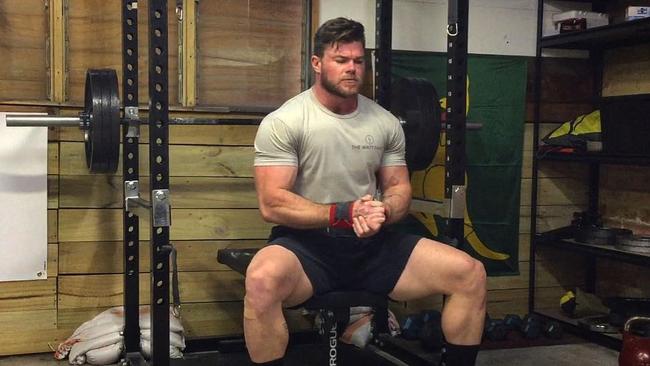 Weightlifter Sam Loch. Picture: Instagram