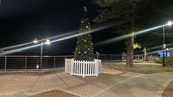 The Ramsgate Beach Christmas tree was ripped to shreds on a local community page. Picture: Facebook