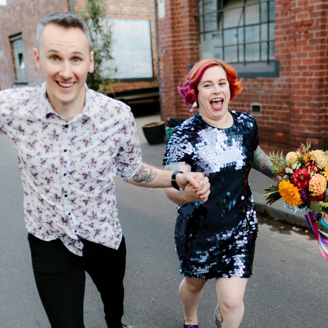 Newlyweds Emma and Troy were married on March 20. Picture: Oli Sansom