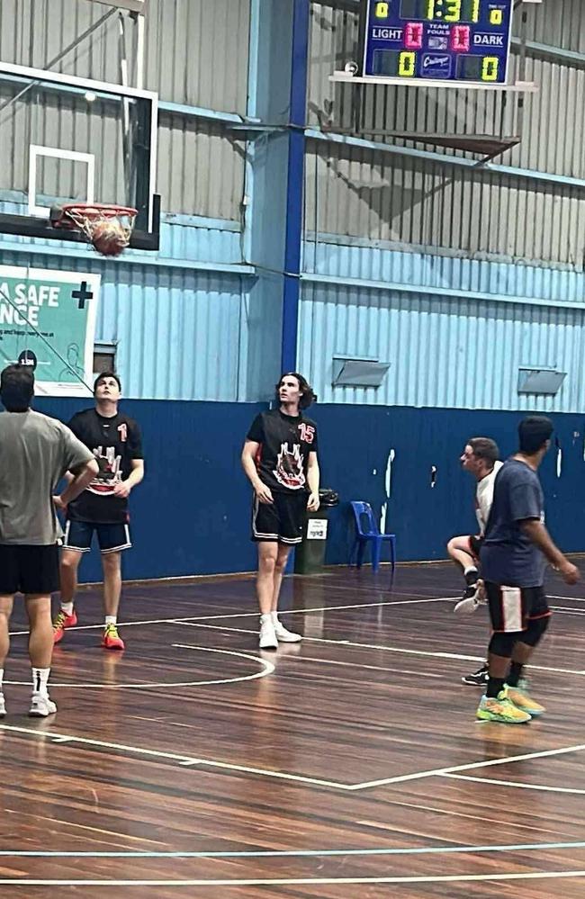 NBA star Josh Giddey plays local league basketball in Frankston. Photo: Supplied