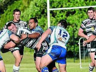 The Sunshine Coast defence was kept busy against Tweed Heads at Stockland Park. Picture: JOHN Mccutcheon