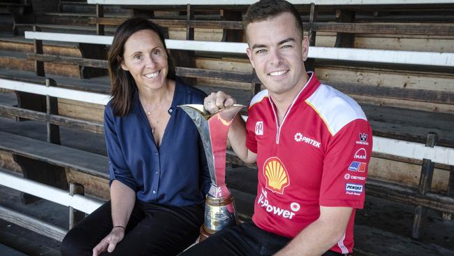 Race car driver Scott McLaughlin with Murray.