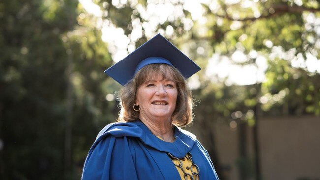 Shellharbour Mayor Marianne Saliba graduating from UOW in April last year. Picture: UOW Media.