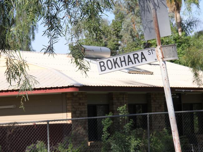 Bokhara St, Larapinta, Alice Springs, Northern Territory. Police responded to an incident where a two-month-old baby was allegedly attacked on Bokhara St on Wednesday. The baby needed to be airlifted out of Alice Springs to Adelaide for treatment. Picture: Gera Kazakov