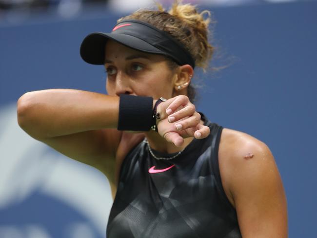 Madison Keys during her loss in the 2017 US Open final. Picture: Matthew Stockman/Getty Images