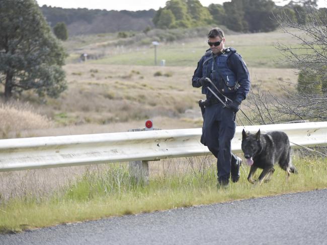 Police at the scene. Picture: Ian Wilson