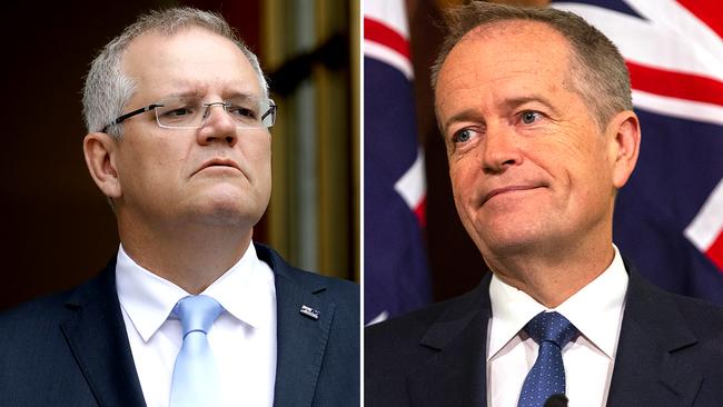 Prime Minister Scott Morrison and Opposition Leader Bill Shorten.