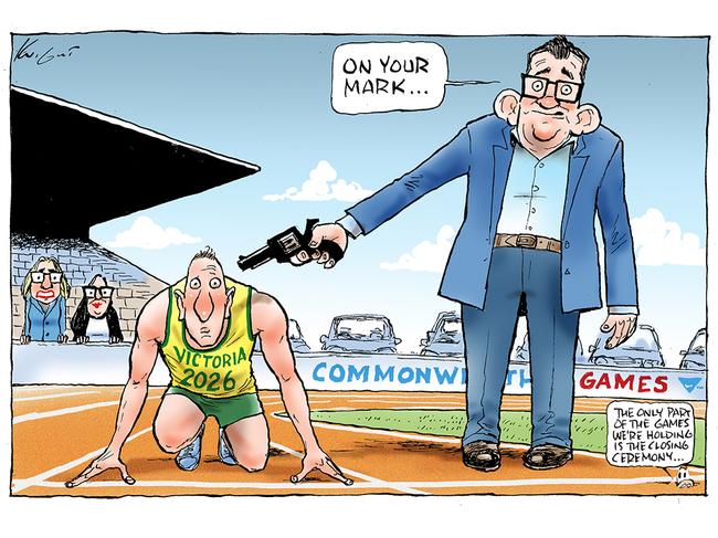 ‘The only part of the Games we’re holding is the closing ceremony’. Cartoon: Mark Knight