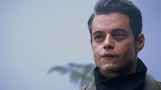 Rami Malek as scarfaced terrorist Safin in No Time To Die. Picture: Nicola Dove/DANJAQ, LLC &amp; MGM.