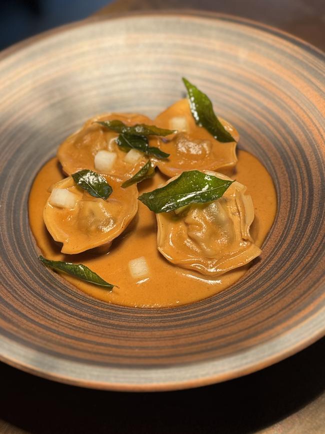 Lost in Asia's smoked beef cheek dumplings with rendang-style sauce. Picture: Supplied