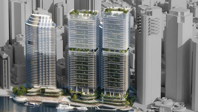 An artist’s impression of the Waterfront Brisbane project