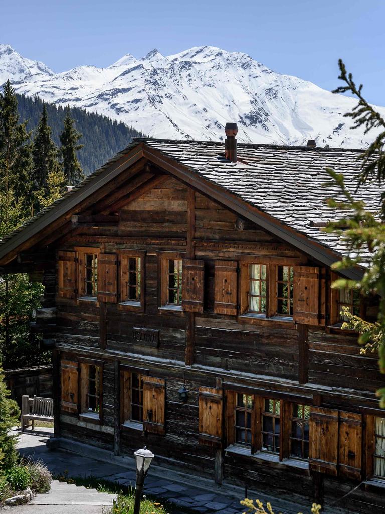 Prince Andrew’s multimillion-dollar Swiss lodge. Picture: Fabrice Coffrini/AFP