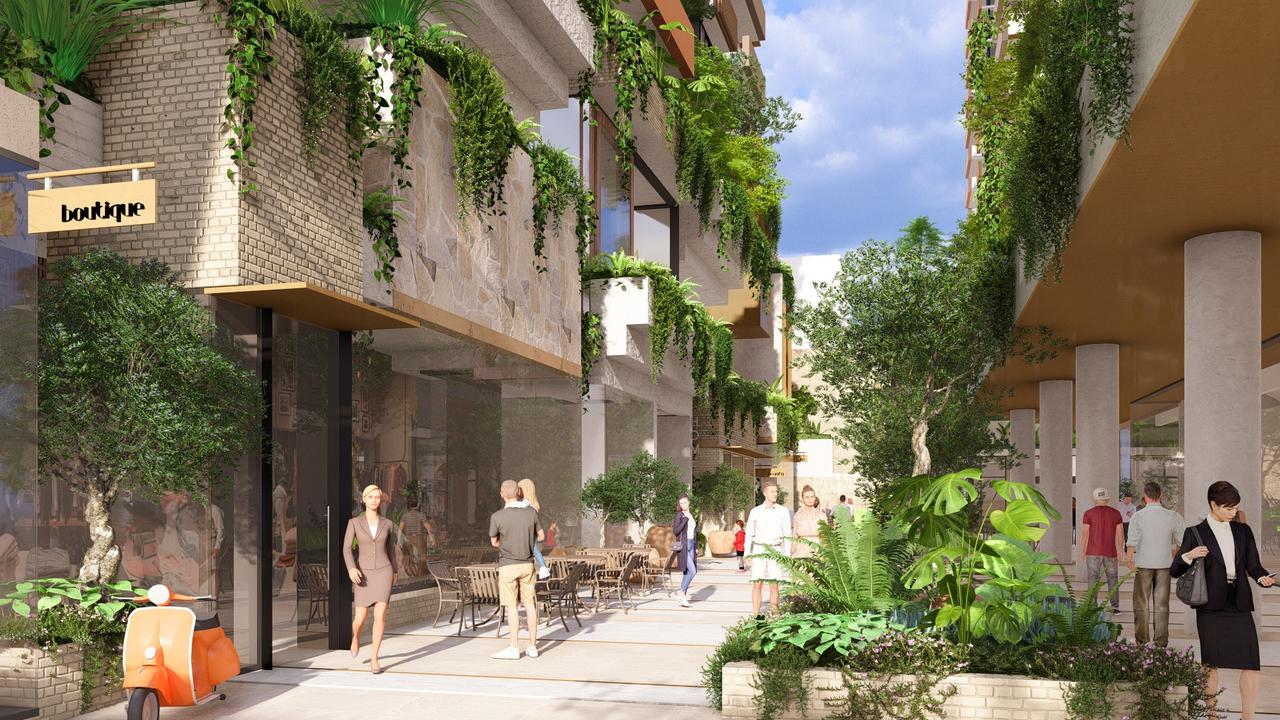 An artist's impression of the 'Little Italy' project approved for Newstead. Image supplied by Bureau Proberts.