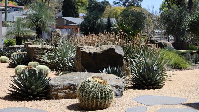 The garden surrounding the property designed by Jim and Micki Stewart Boss Gardenscapes.