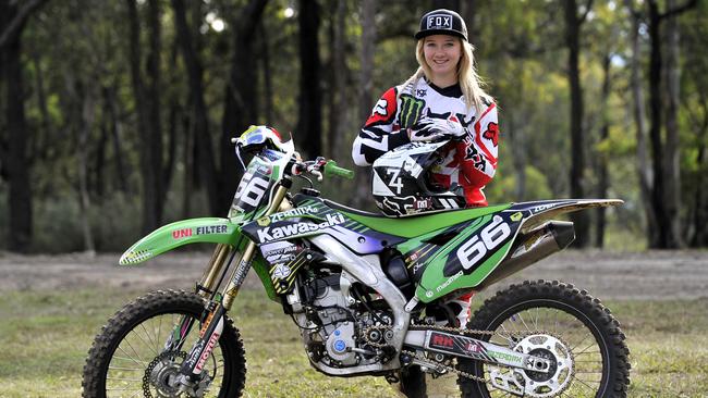 Meghan Rutledge in the rider’s seat for FIM women’s World Motocross ...