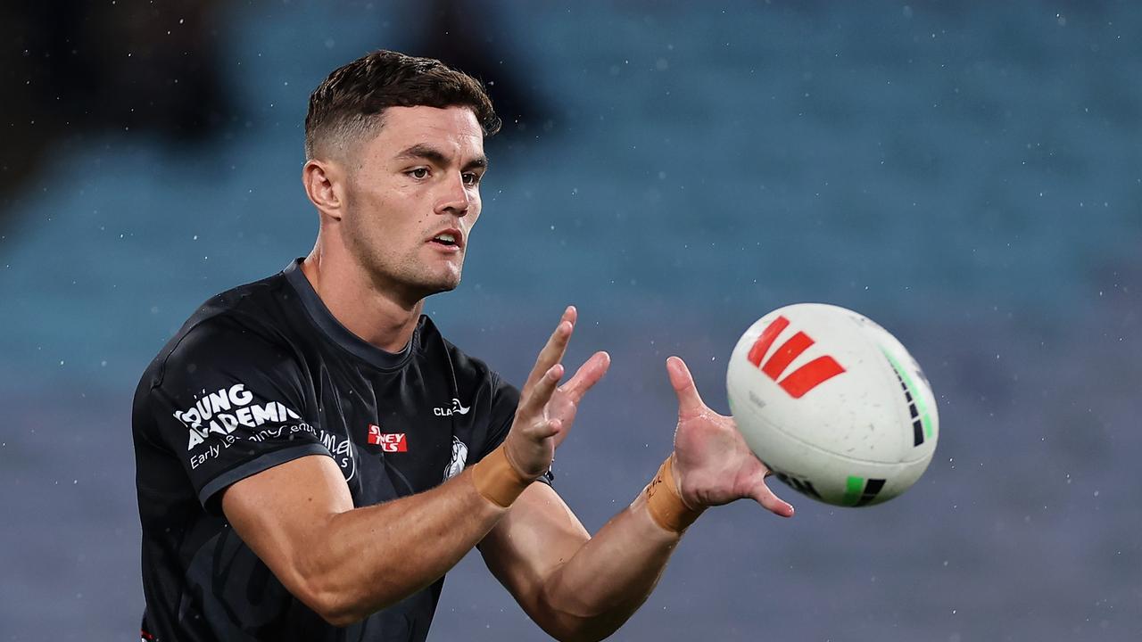 New Dragons recruit Kyle Flanagan looks set to start at five-eighth in 2024, as the club’s halves stocks run thin. Picture: Getty Images