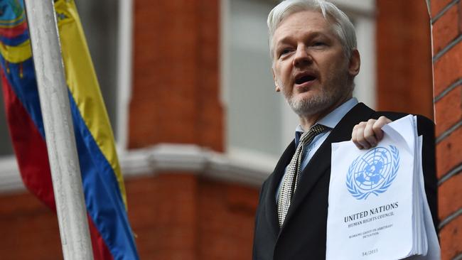 WikiLeaks founder Julian Assange will be interviewed in Ecuador’s London embassy. Picture: AFP/BEN STANSALL