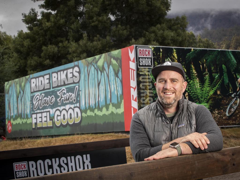 Founder and owner of Maydena Bike Park, Simon French. Picture: Chris Kidd