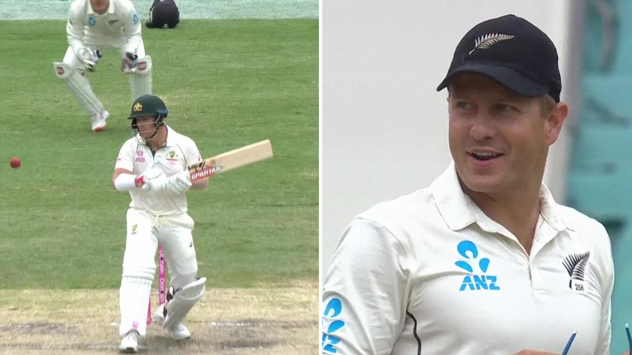 Neil Wagner got away with a wide delivery down leg-side on day four of the third Test.