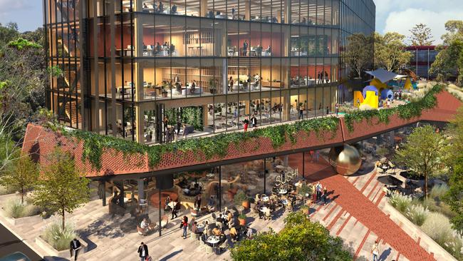 Artist impressions of The Bond building at Bella Vista by developers Mulpha Norwest.
