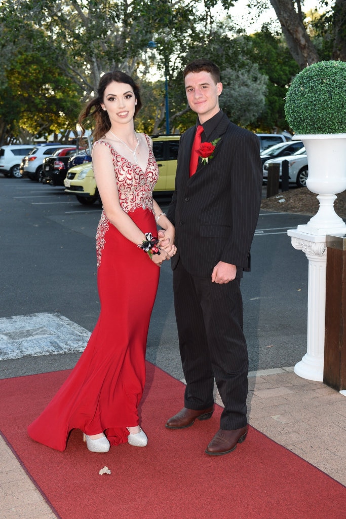 Hervey Bay High formal at the Waterfront - Zoe Martin and Josh Selby. Picture: Alistair Brightman