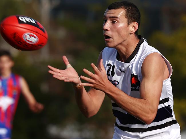 NAB League. Oakleigh Charges vs Northern Knights at Warrawee Park, Oakleigh. 19/06/2021.   Joel Fitzgerald   .  Pic: Michael Klein