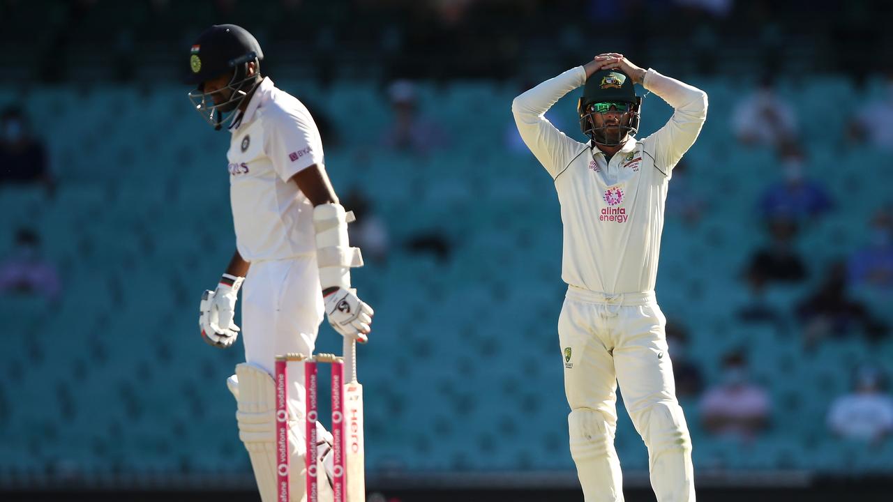 India lost just three wickets on day five to hold on for a remarkable draw in the third Test against Australia. (Photo by Mark Kolbe/Getty Images)