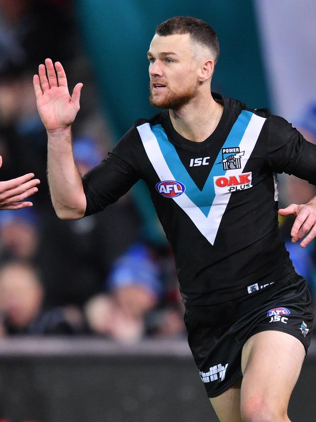 Robbie Gray was best afield against the Bulldogs. Pic: AAP