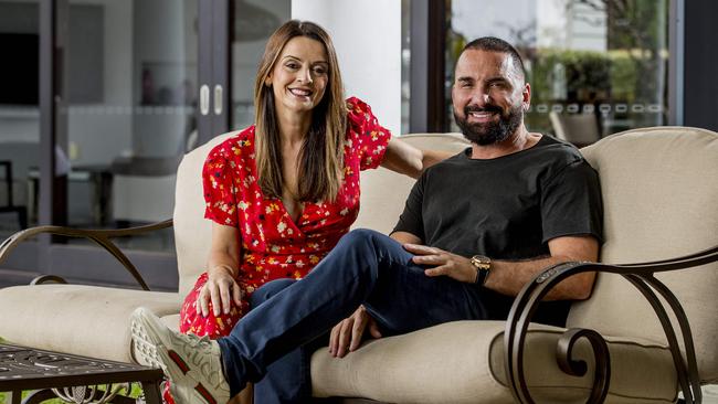 Billy Cross and Jackie Cross at their Gold Coast home. Picture: Jerad Wiliams