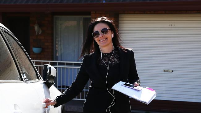 02/08/2018  Federal Member for Lindsay, Emma Husar leaving her home in Penrith after accusations of mistreatment and sexual harassment of her staff which she denies.  Jane Dempster/The Australian