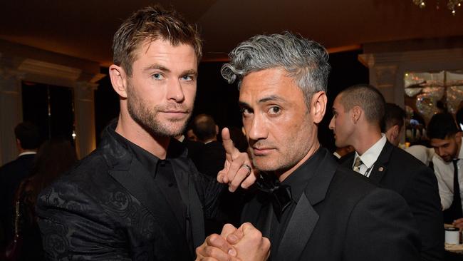 Chris Hemsworth and Taika Waititi bonded on the Gold Coast set of Thor: Ragnarok. Picture: Matt Winkelmeyer/Getty Images for InStyle