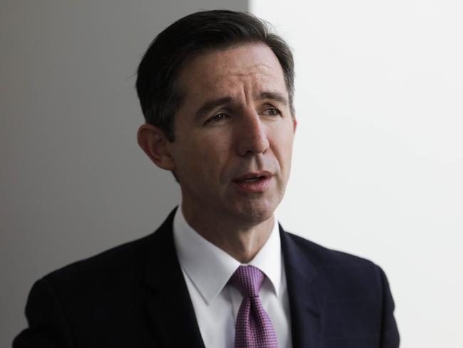 Minister for Finance, Trade, Tourism and Investment Simon Birmingham. Picture: Sean Davey.