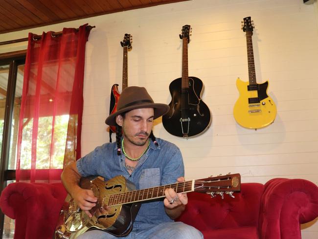 Mackay local Matt Tandy recorded his debut EP 'Bannister Street' in a Brisbane studio. Photo: Luke Lay