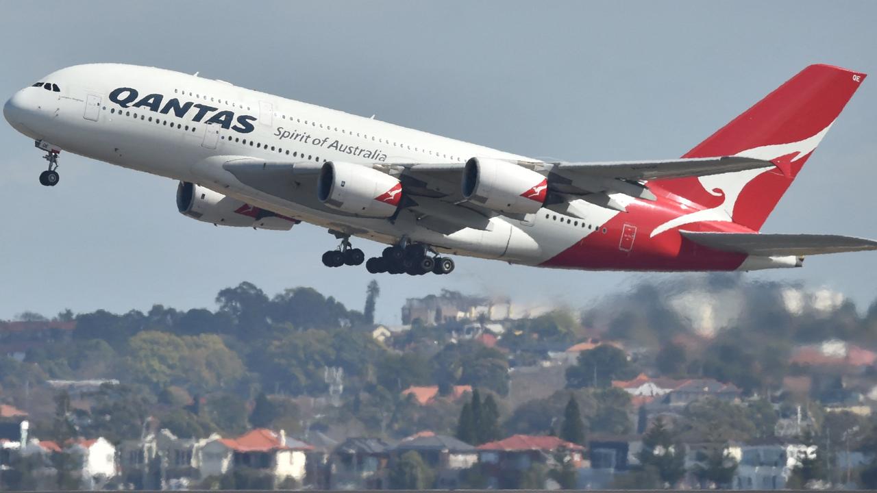 It’s part of a series of themed flights by the national carrier. The mystery flight is not pictured here. Picture: Peter Parks / AFP