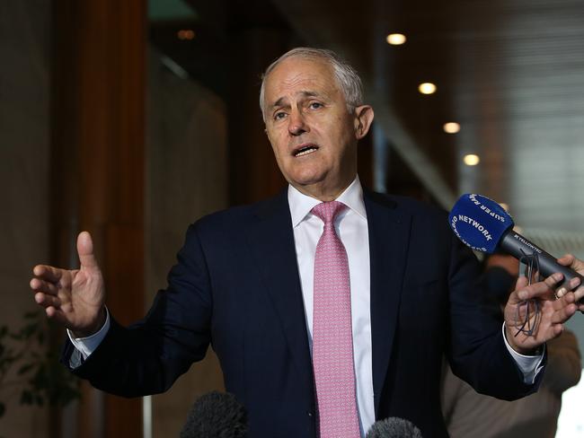 PM Malcolm Turnbull at Parliament House in Canberra. Picture Kym Smith