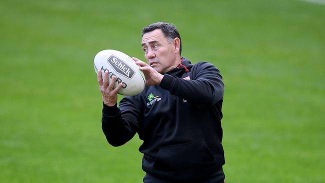 Phil Gould met with Shane Flanagan before flying to Magic Round. Picture: AAP Image/Dan Himbrechts