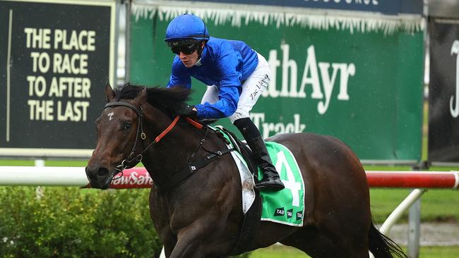 Zac Lloyd and Pisces score a smart win in the opening race at Newcastle. Picture: Getty Images