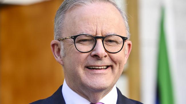 CANBERRA, AUSTRALIA  - NewsWire Photos - MAY 5, 2025:  Prime Minister Anthony Albanese holds a press conference at Parliament House in Canberra Picture: NewsWire / Martin Ollman