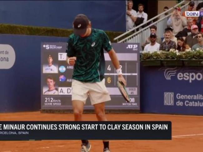 De Minaur continues clay court form