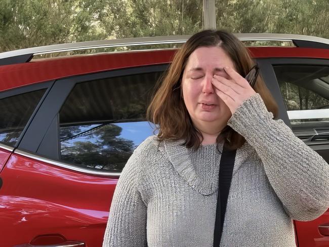 Erin Patterson, the homeowner of where the fatal lunch took place, arrived at her Leongatha property on Monday afternoon. Three people have died from eating mushrooms Picture: Brooke , Grebert-Craig.