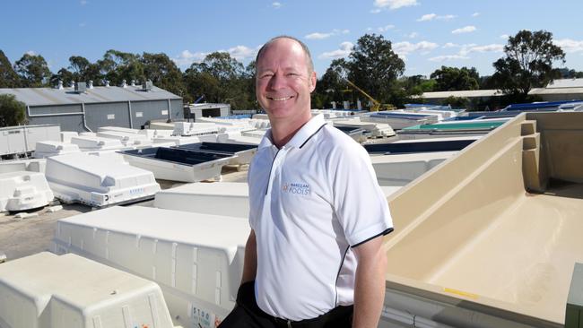 Systems manger Robert Bruce at Narellan Pools Plant in Picton.Picture: Simon Bullard