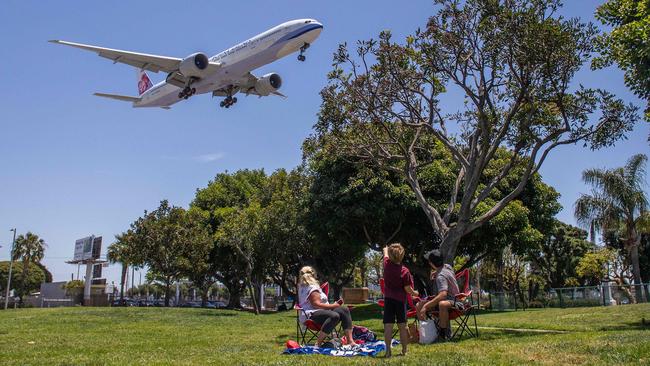 Airlines are essentially going it alone in their quest for net zero, forming partnerships with outside companies to help further their cause. Picture: Apu Gomes / AFP